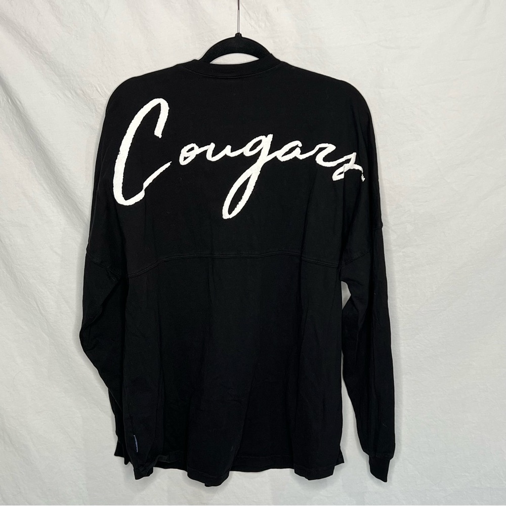 College Of Charleston Cougars Women’s Spirit Jersey Tie Neck Sz Large Black